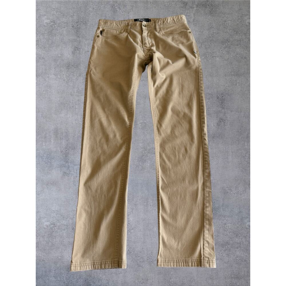 Oakley Men's Slim Fit Chino Pants 33x32 Khaki Tan Stretch 5-Pocket Casual Golf
